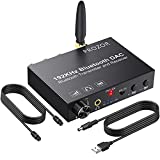 PROZOR 192KHz DAC Digital to Analog Audio Converter with Bluetooth 5.0 Audio Transmitter and Receiver, with aptX HD aptx Low Latency Wireless Audio Adapter