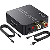 PROZOR Digital to Analog Audio Converter Support Dolby/DTS Decoder, Optical Out to RCA DAC Decoder, Optical to 3.5mm Converter, Optical/SPDIF/Toslink/Coaxial/DTS/PCM/5.1CH to 2CH Analog Stereo