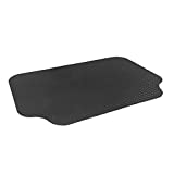 RESILIA - Large Under Grill Mat – Black, 72 x 48 inches, 12-inch Splatter Protection Lip, for Outdoor Use