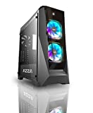 Azza CSAZ-410B Chroma MID-Tower PC CASE, W/2x120mm Prisma Digital RGB Fans, Black