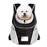 ENNEFU Comfortable Dog Cat Carrier Backpack Puppy Pet Front Pack with Breathable Head Out Design and Padded Shoulder for Hiking Outdoor Travel (Recommend Weight from 7.0 to 10.0 lbs)