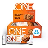 ONE Protein Bars, Peanut Butter Pie, Gluten Free Protein Bars with 20g Protein and only 1g Sugar, Guilt-Free Snacking for High Protein Diets, 2.12 oz (12 Pack)