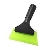 FOSHIO Small Squeegee with 5 Inch Rubber Blade Mini Wiper Window Tinting Tools for Mirror Glass Window Cleaner with Non-Slip Handle