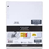 Five Star Filler Paper, Graph Ruled Paper, 100 Sheets/Pack, 11" x 8-1/2", Reinforced, Loose Leaf, White (17016)