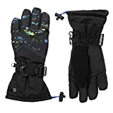 C9 Champion Kids Unisex Cold Weather Windproof and Waterproof Snow and Ski Gloves with Zipper Pocket
