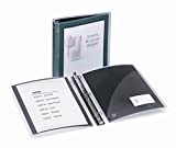 Avery Flexi-View Binders with 1.5-Inch Round Ring, Holds 8.5 x 11 Inches Paper, Black (17637)
