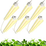 Barrina Plant Light, 144W(6 x 24W, 800W Equivalent), 2ft T8, Super Bright, Full Spectrum led Grow Light, T8 Integrated Growing Lamp Fixture, Plant Lights for Indoor Plants, 6-Pack