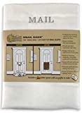 SNAIL SAKK: Mail Catcher for Mail Slots - White. No More Mail on The Floor! Reduces drafts, Protects Privacy, and More. No Tools or Screws Needed. for Home, Office, and Garage Doors. (Basket, Bag)