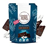 ChocZero's Keto Bark, Dark Chocolate Coconuts with Sea Salt. Sugar Free, Low Carb. No Sugar Alcohols, No Artificial Sweeteners, All Natural, Non-GMO (2 bags, 6 servings/each)