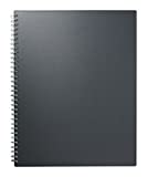 Blue Sky Notes Professional Notebook, Flexible Cover, Twin-Wire Binding, 8.5" x 11", Gray