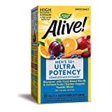 Nature’s Way Alive! Men’s 50+ Ultra Potency Complete Multivitamin, High Potency B-Vitamins, 60 Tablets