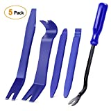 GOOACC 5PCS Auto Trim Removal Tool Kit No-Scratch Pry Tool Kit for Car Door Clip Panel & Audio Dashboard Dismantle -5PCS