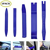 GLISTON 5pcs Auto Trim Removal Tool Car Pry Tool Kit, Door Panel Clip Removal Set for Vehicle Dash Radio Audio Installer