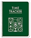 BookFactory Business Time Tracking Book / Time Tracker Log Book / Time Management LogBook 100 Pages 8.5" x 11" Wire-O (BUS-100-7CW-PP-(Time-Tracker)-BX)