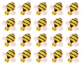 Penta Angel Tiny Resin Bee Embellishments 20Pcs Flatback Bumble Bee Pieces Decorations for Art Crafts DIY Party Home Decor (1.1 inch)