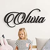 Custom Personalized Wooden Name Sign 12-55" WIDE - OLIVIA Font Letters Baby Name Plaque PAINTED nursery name nursery decor wooden wall art, above a crib