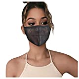 1/5/10PC Face_Masks for Adult, Men Women Mesh Hollow Face Cover Breathable Washable Anti Dust Half Balaclava for Outdoor