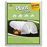 Plant Covers Freeze Protection,10Ft x 30Ft Reusable Floating Row Cover,Freeze Protection Plant Blankets for Cold Weather (Support Hoops Not Included)