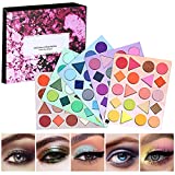 100 Colors Eyeshadow Palette, Highly Pigmented Professional Makeup Kit Long Lasting Waterproof, Matte Shimmer Metallic Glitter Rainbow Eye Shadow Palettes Set Gift for Valentine’s Day