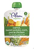 Plum Organics Stage 3, Organic Baby Food, Carrot, Sweet Potato, Corn, Pea and Chicken, 4 Ounce Pouches (Pack of 12)