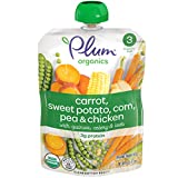 Plum Organics Stage 3 Organic Baby Food, Carrot, Sweet Potato, Corn, Pea & Chicken, 4 Ounce Pouch