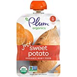 Plum Organics Baby Food Pouch Stage 1, Sweet Potato, 3.5 Ounce - 6 Pack - Organic Food Squeeze for Babies, Kids, Toddlers