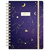 2022 Planner - Academic Planner 2022 Weekly & Monthly with Tabs, 6.3" x 8.4", Jan. 2022 - Dec. 2022, Hardcover with Back Pocket + Thick Paper + Twin-Wire Binding - Golden Moon
