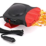 Car Heater, 12V 150W Windshield Defogger Defroster Fast Heating & Cooling 2 in 1 Modeswith That Plugs into Cigarette Lighter