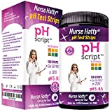 Nurse Hatty® - 200ct. pH Strips w Free App - Made-in-The-USA (Economy Size - Single PAD) - pH Test Strips for Alkaline & Acid Levels for Home & Lab Use + 300+ Pages of Edu Pack - pH Scale of Urine