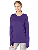 Under Armour Locker Long-Sleeve T-Shirt, Purple (500)/ Metallic Silver, Large