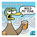 2022 Fowl Language Monthly Wall Calendar by Bright Day, 12 x 12 Inch, Farm Animals Comic Funny Parenting