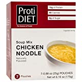 ProtiDiet Soup - Chicken Noodle (7/Box) - High Protein 15g - Low Calorie - Low Fat