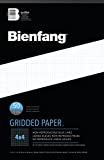 Bienfang Designer Grid Paper Pad, 4x4 Cross Section, 11 x 17 inches, 50 Sheets