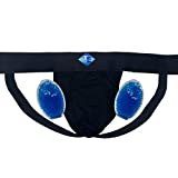 Test-Eeze Vasectomy Jockstrap with Ice Packs - Medium Black