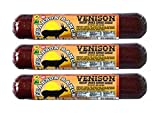 Pearson Ranch Venison Summer Sausage Pack of 3  7oz Stick of Deer Summer Sausage  Exotic Meat, Summer Sausage Pack, Gluten-Free, MSG-Free, Paleo and Keto Friendly