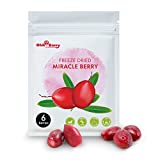 Miracle Berries [all 6 of them] are 100% Natural & Freeze-Dried to Turn Sour To Sweet and Reduce Sugar Use For Better Health Forever