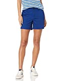 Amazon Essentials Women's 5" Inseam Chino Short (Available in Straight and Curvy Fits), Blue, 14