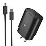 USB C Wall Charger 25W Type C Super Fast Charger with 5FT Android Phone Charger Cable Fast Charging for Samsung Galaxy S21/S21 Ultra/S20/Note 20/Note 10/Note 20 Ultra/Note 10 Plus/S10/S21+/S20 Ultra