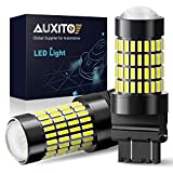 3157 LED Bulb for Reverse Light Bulbs, AUXITO 1400 Lumens 4014 102-SMD 3056 3156 3057 4157 LED Bulbs with Projector for Backup Reverse Lights Tail Brake Signal Lights, 6000K Xenon White