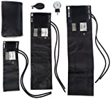 Prestige Medical - 882-COM-BLK 3-in-1 Aneroid Sphygmomanometer Set With Carry Case, Black