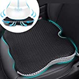 Car Coccyx Seat Cushion Pad for Sciatica Tailbone Pain Relief, Heightening Wedge Booster Seat Cushion for Short People Driving, Truck Driver, for Office Chair, Wheelchair (Grey)