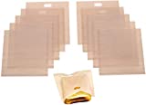 Stephanie Lane - Non-Stick Reusable Toaster Bags (Set of 10) Various Sizes, Create Grilled Cheese Sandwiches in Toaster, Microwave Oven or Grill, Pizza Panini & Garlic Bread