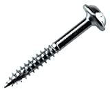 Kreg SML-F125-250 Zinc Pocket Screws, 1 1/4 Inch, 7 Fine Thread, Maxi-Loc Head (250 Count)