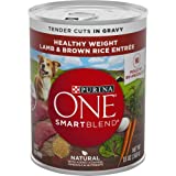 Purina ONE Plus Tender Cuts in Gravy Healthy Weight Lamb and Brown Rice Entree in Wet Dog Food Gravy - (12) 13 Oz. Cans