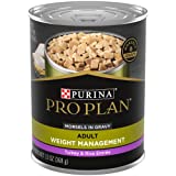 Purina Pro Plan Weight Control Dog Food Wet Gravy, Weight Management Turkey and Rice Entree - (12) 13 oz. Cans