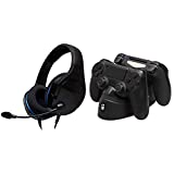 HyperX Cloud Stinger Core - Gaming Headset for PS4 and HyperX Chargeplay Duo - Controller Charging Station for Playstation 4