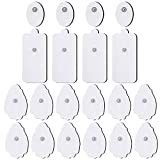 20 Pack TENS Unit Replacement Pads Reuse More Than 35 Times, Snap Electrode Pads for Tens Unit with Standard 3.5mm snap-on Connector, Compatible with Belifu TENS