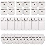 StimChoice TENS Unit Pads Snap Electrodes, 36 Count Variety Pack - Premium Quality OTC TENS Pads - Compatible with TENS Machines with Snap Electrode Pads, Replacement Electrodes Value Pack, White