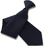 Men's Navy Blue Extra Long Clip On Tie