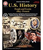 U.S. History Workbook, Grades 6-12 American History, People and Events From 1865-Present With Maps and Timelines, Classroom or Homeschool Curriculum (96 pgs)